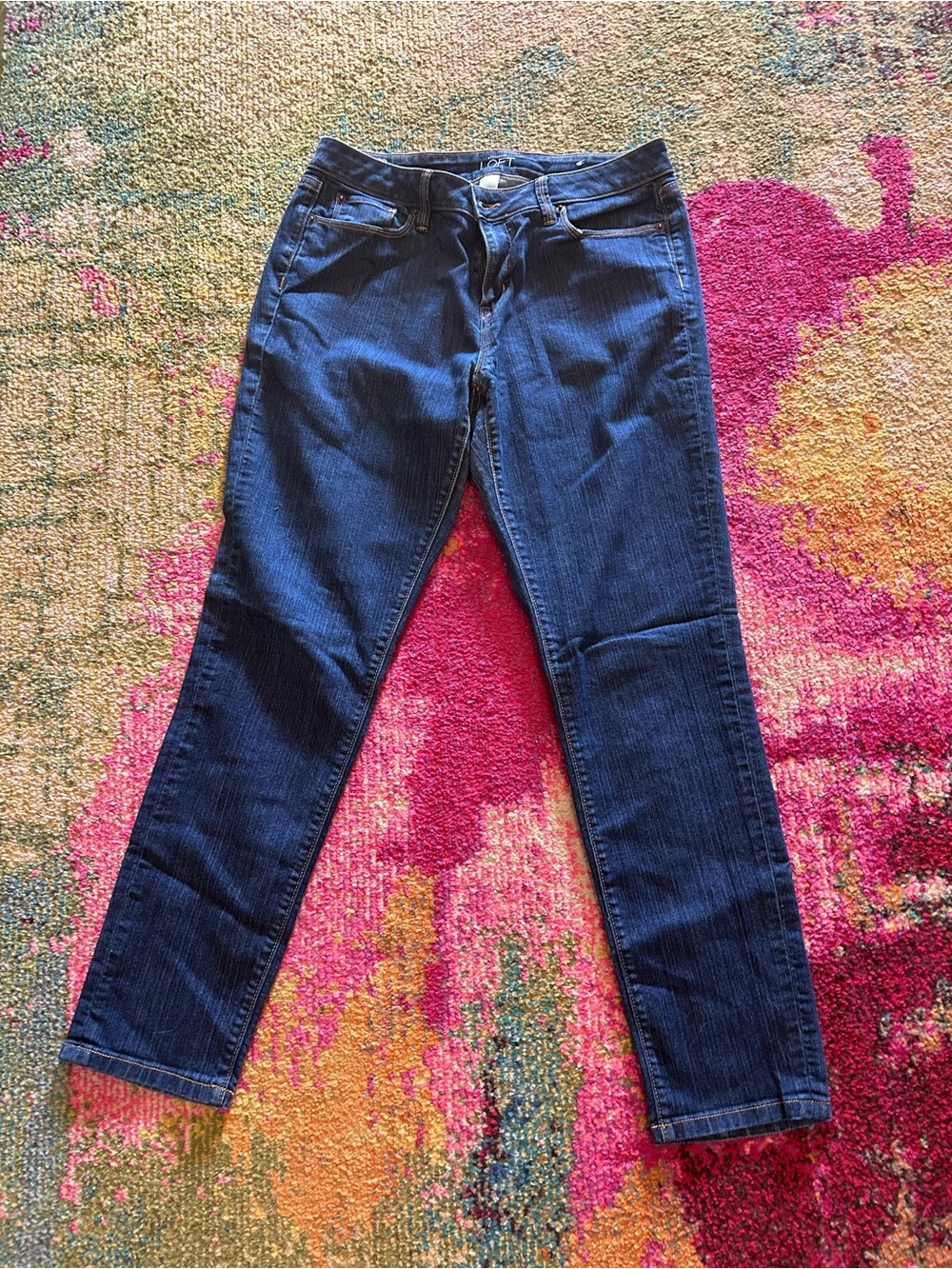 LOFT Skinny Jeans in Dark Blue